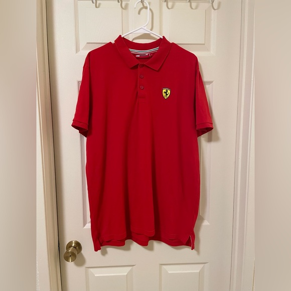 Scuderia Ferrari Men's Red Polo Size Large‎ Official XL - Picture 1 of 6